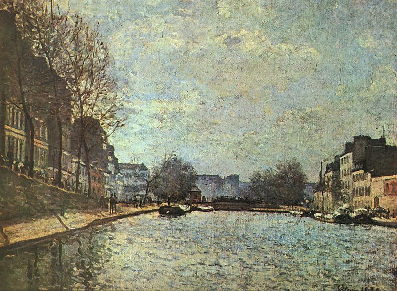 Alfred Sisley The St.Martin Canal china oil painting image